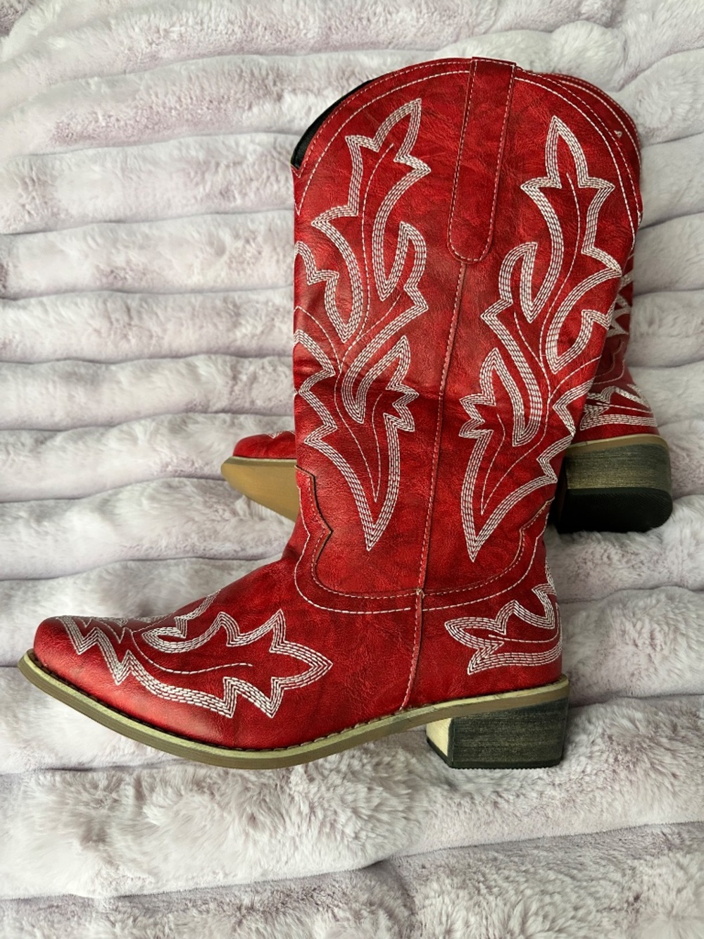 Women size 9 or 40 RED Western Cowboy Boots Brand New - Picture 12 of 12